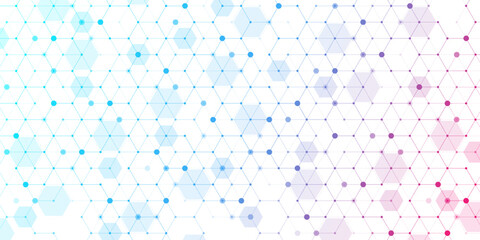 Health care and medical pattern innovation concept background design. Abstract geometric hexagons shape medicine and science background. Vector illustration