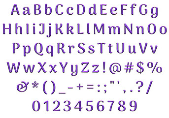 Decorative Alphabet and Numbers Set