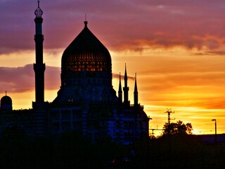 Dresdener Elbufer bei Nacht