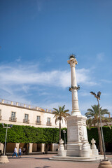 Fototapeta na wymiar Monument to martyrs of liberty in Almeria, Andalucia, Spain