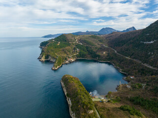 Gideros bay view, Cide, Kastamonu, Turkey, also the most beautiful natural Bay of your Black Sea, dating from the Genoese