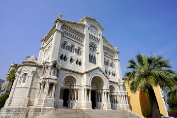 Facade of the Cathedral of Our Lady of the Immaculate Conception, Monaco