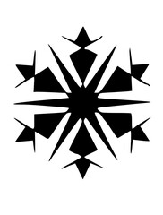 Graphic Snow Flake Icon

