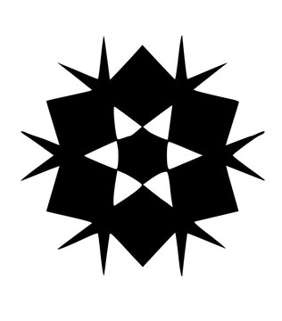 Graphic Snow Flake Icon


