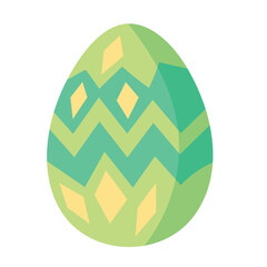 spring green egg painted