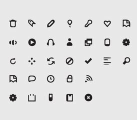 set of icons