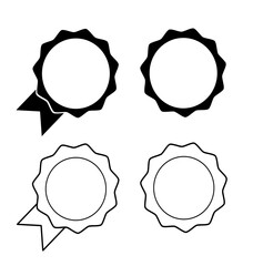 Set labels. Vector image