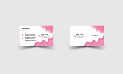 double sided professional business card design vector file print layout 