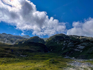 clouds over the mountains