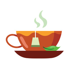 hot tea drink in cup