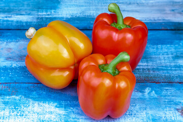 Sweet  red pepper paprika on the table