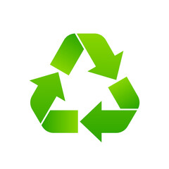 Recycling icon. Waste Recycling symbol. Reuse concept. Vector illustration.