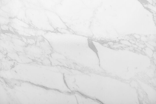 White marble surface as background, closeup