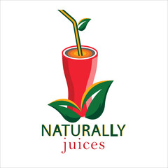 natural juice logo Vector, Juice Logo Art