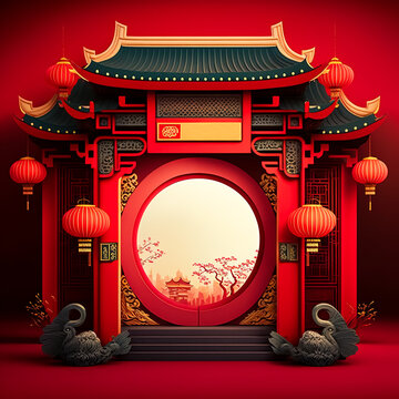 chinese temple background