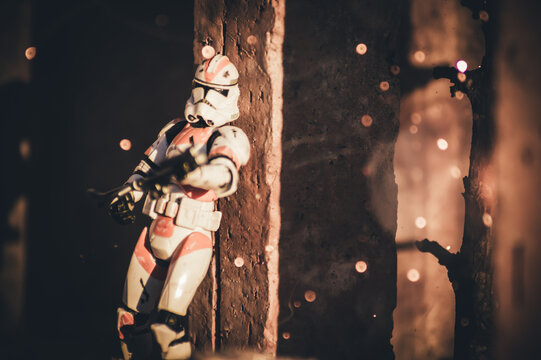 batalla espacial de star wars.
fanart de la guerra de los clones.