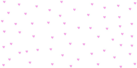 Fototapeta na wymiar seamless pattern with pink hearts
