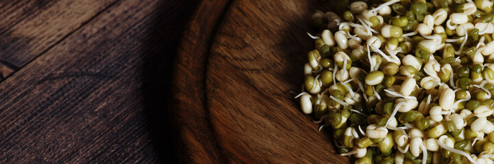 Banner green pea microgreens