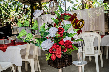 Flores en boda de Rubi