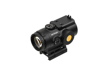 Modern optical collimator sight. Aiming device for shooting at short distances. Isolate on a white...