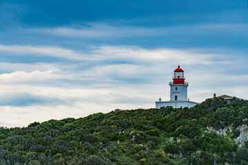 Fototapeta na wymiar lighthouse on the coast of corse