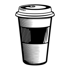 Takeaway coffee cup illustration