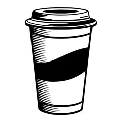 Takeaway coffee cup illustration