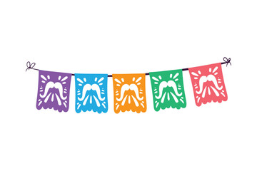 flat mexican party garland