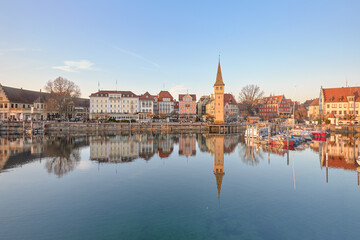 Fototapeta na wymiar Old town of Lindau on Lake Constance, Germany.