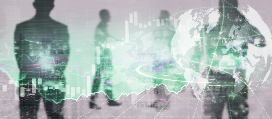 Financial chart for your business. Mixed Media Forex