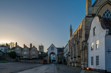 View of the Norwich cathedral, UK