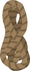 Rope icon cartoon vector. Natural knot. Cord braid