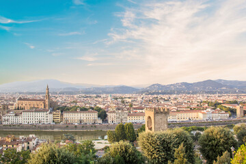Fototapeta na wymiar Beautiful view of Florence, Italy
