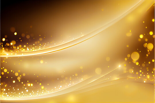 Luxury abstract soft gold background with glitter light effect decoration