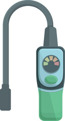 Digital device icon cartoon vector. Gas detector. Check instrument