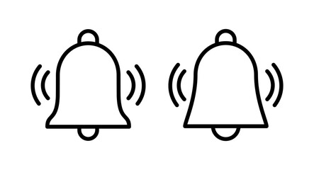 Bell Icon vector illustration. Notification sign and symbol for web site design