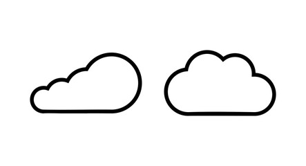 Cloud icon vector illustration. cloud sign and symbol