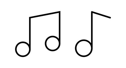 Music icon vector illustration. note music sign and symbol