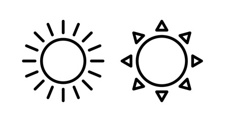 Sun icon vector illustration. Brightness sign and symbol.