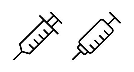 Syringe icon vector illustration. injection sign and symbol. vaccine icon