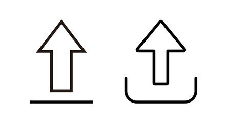 Fototapeta premium Upload icon vector illustration. load data sign and symbol