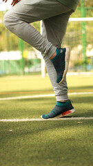 athlete doing cardio
athlete warming up the body
