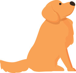 Domestic dog icon cartoon vector. Canine pet. Happy animal