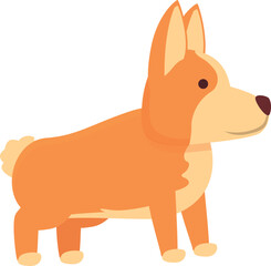 Dog style icon cartoon vector. Cute corgi. Funny pet