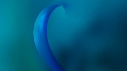 Rainbow color twist surface under brown background. Concept 3D CG of future virtual space, revolutionary flexible thinking and viewpoints from various angles.