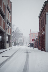 snow covered street