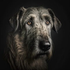 Fototapeta premium Irish Wolfhound Portrait