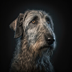 Naklejka na ściany i meble Irish Wolfhound Portrait