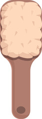 Healthy brush icon cartoon vector. Scrub tool. Shower care