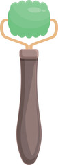 Quartz facial roller icon cartoon vector. Face skin. Fashion beauty
